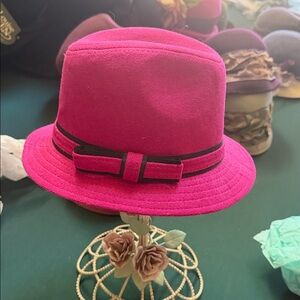 Elegant Pink Fedora Hat